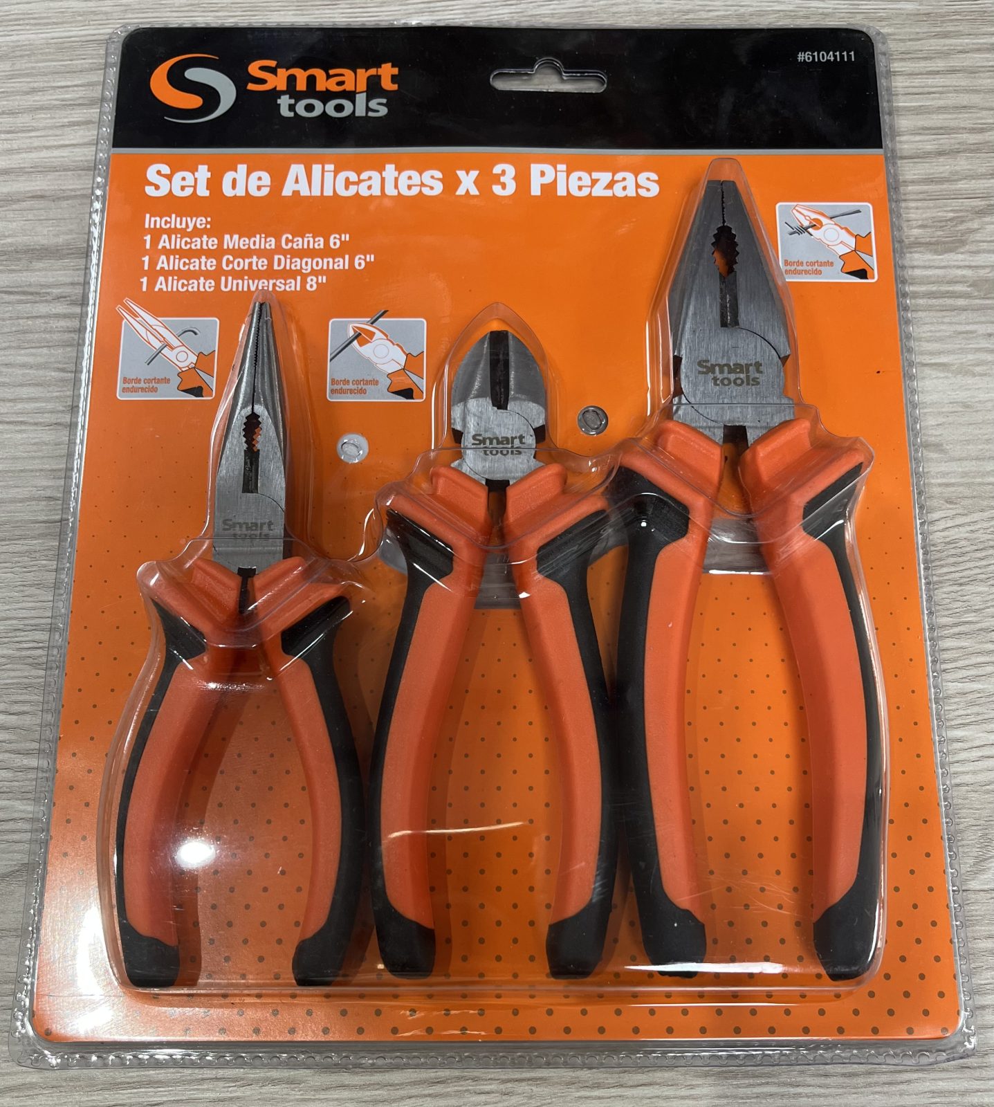 Set alicates 3 piezas