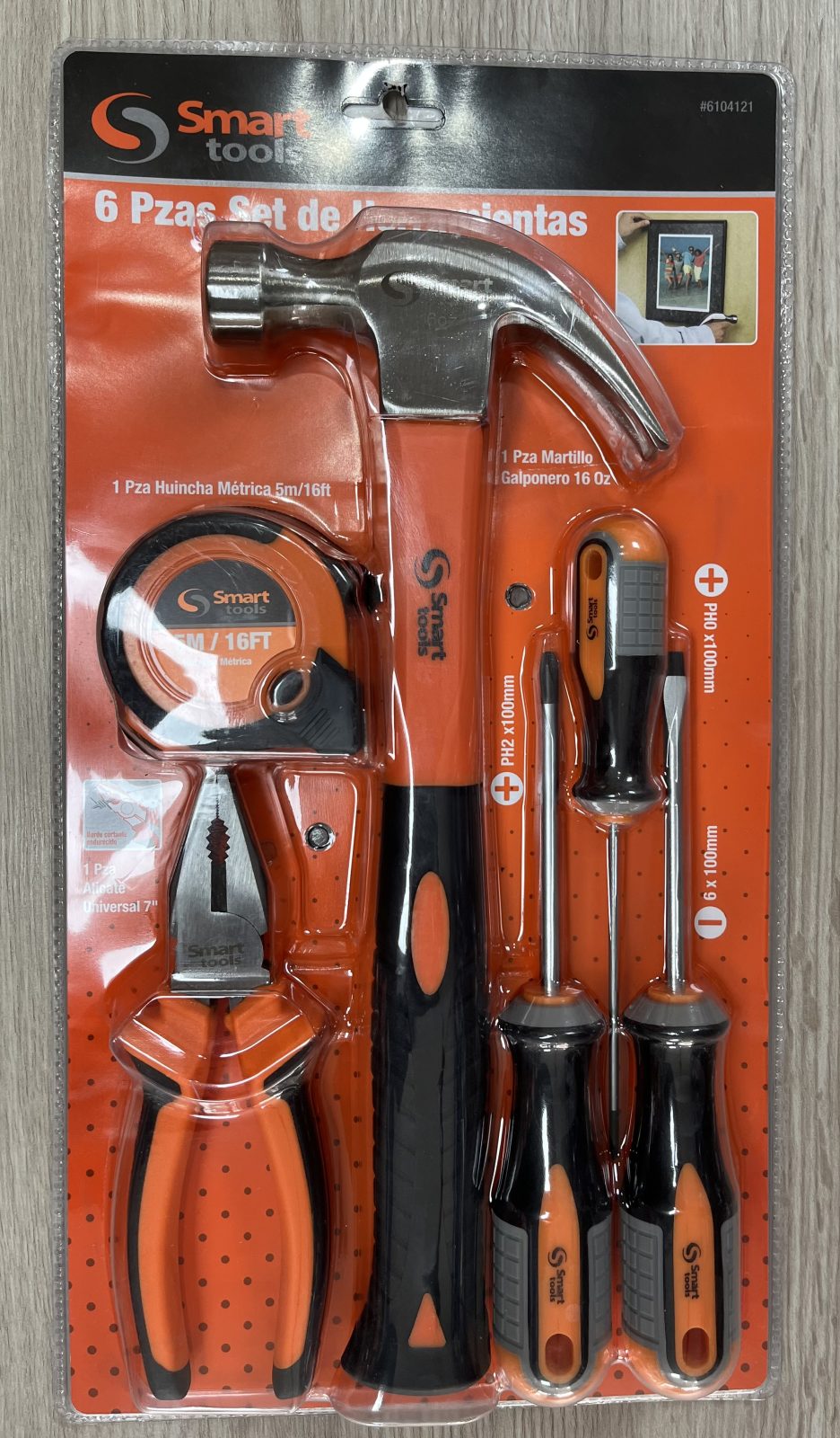 Set de herramientas 6 pzas
