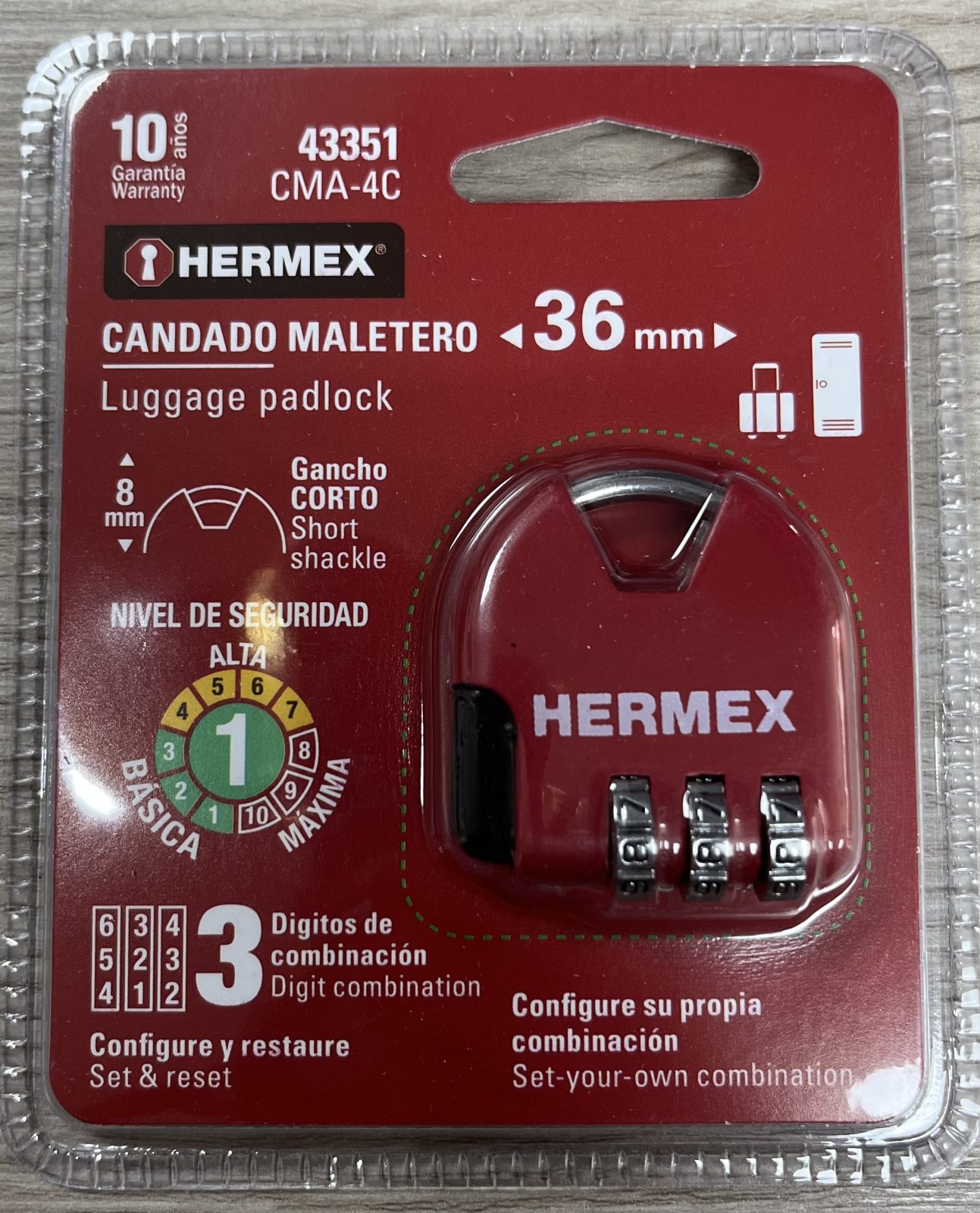 Candado Maletero